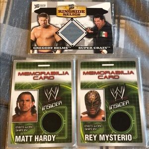 WWE Memorabilia Cards (3)